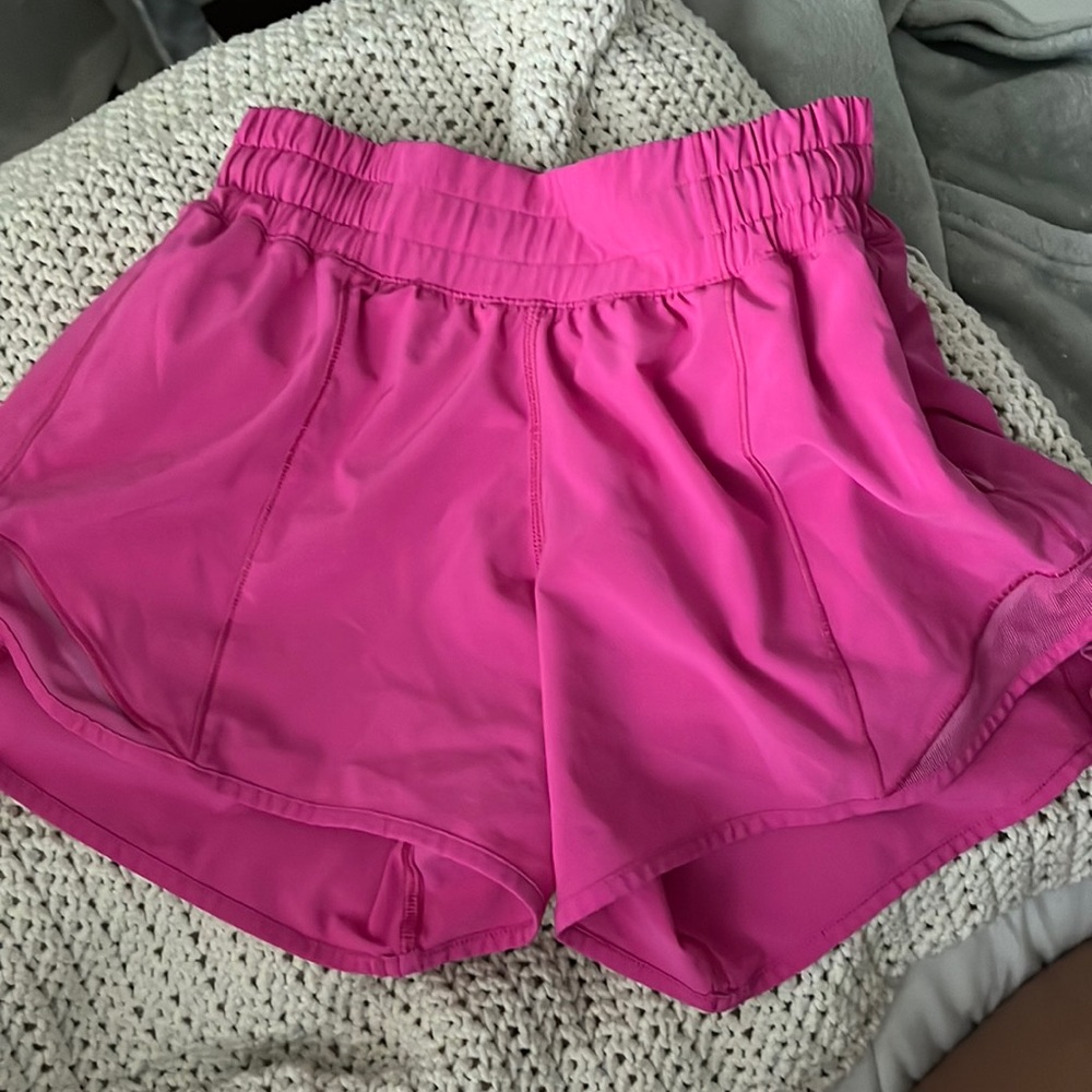 RARE** SONIC PINK LULULEMON SHORTS